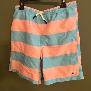 Pink & Blue Crown & Ivy Swim trunks